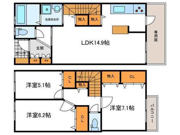 LaMaisonde嵐山の物件間取画像